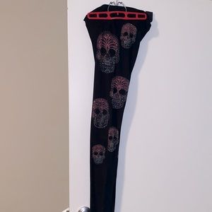 Studded leggings sparkle everywhere